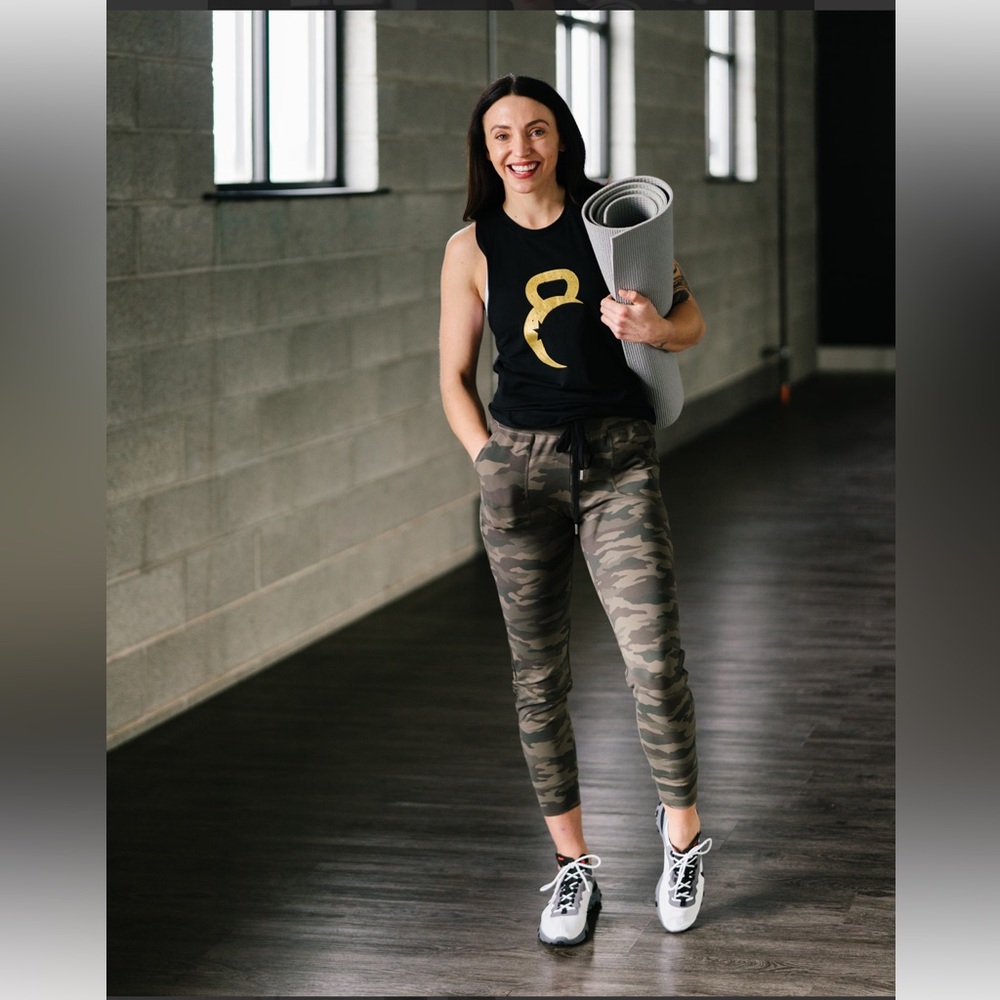 Zyia Green Camo Unwind Joggers #1798
